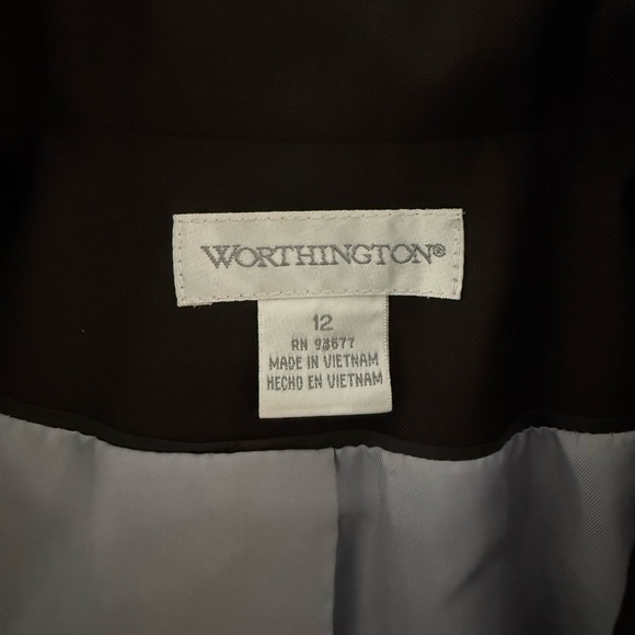 Worthington Dark Brown Women's Blazer - Picture 6 of 8